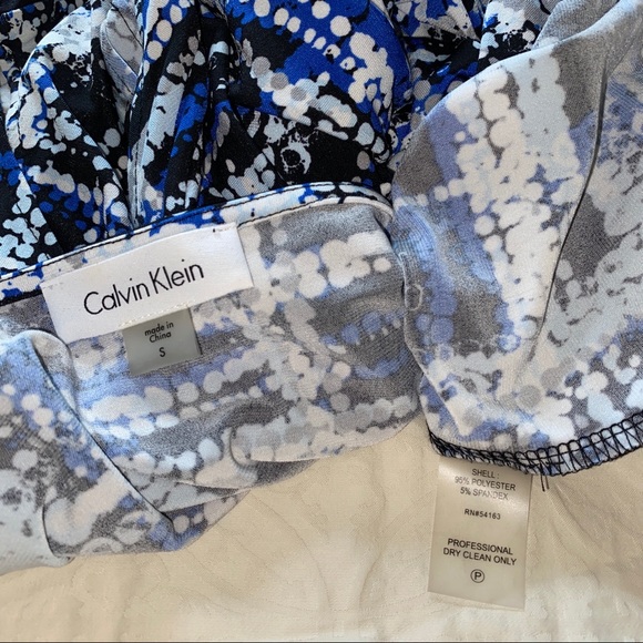 Calvin Klein sleeveless drape neck top Sz S - Picture 5 of 5